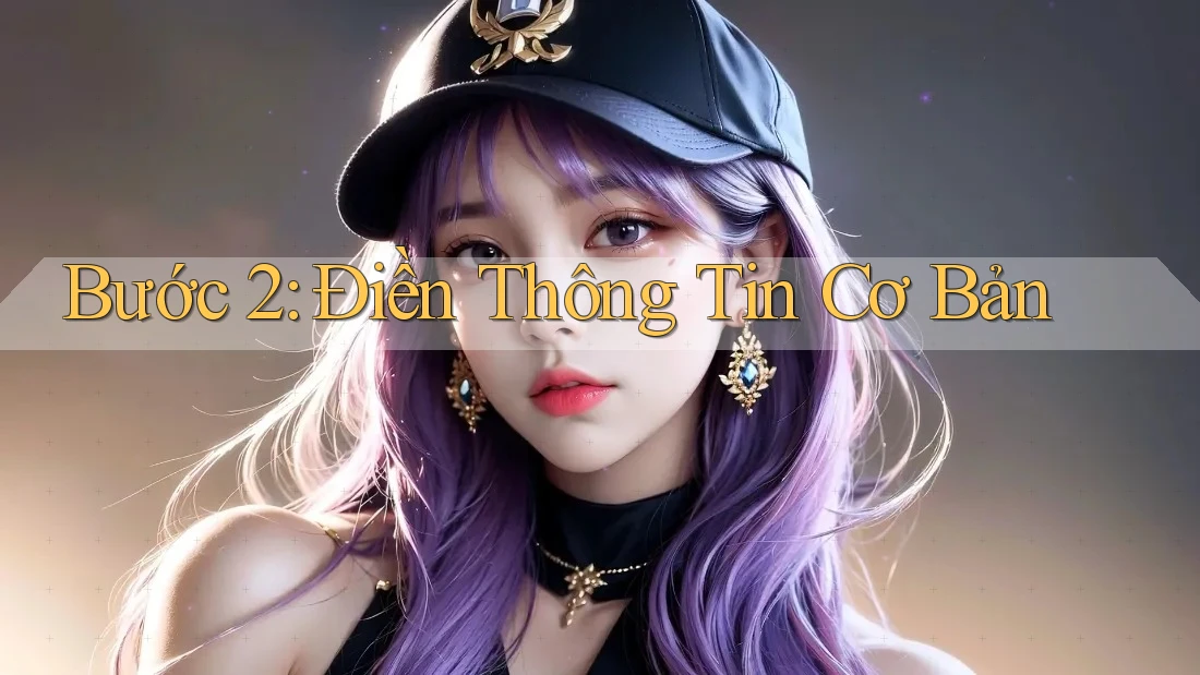 Bước 2: Điền Thông Tin Cơ Bản Bước 2: Điền Thông Tin Cơ Bản