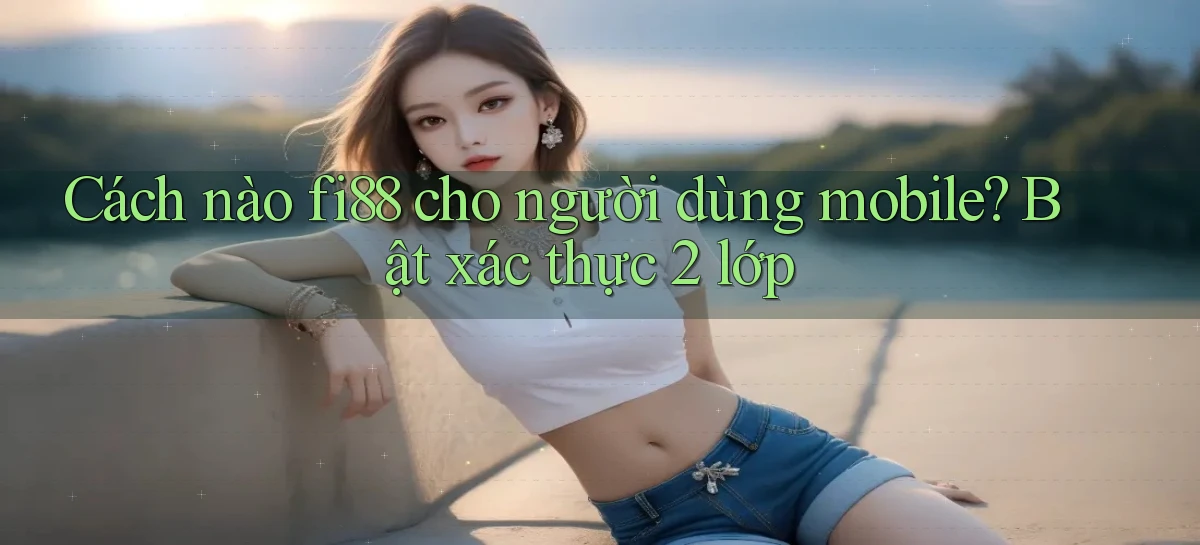 Cách nào fi88 cho người dùng mobile, bật xác thực 2 lớp
