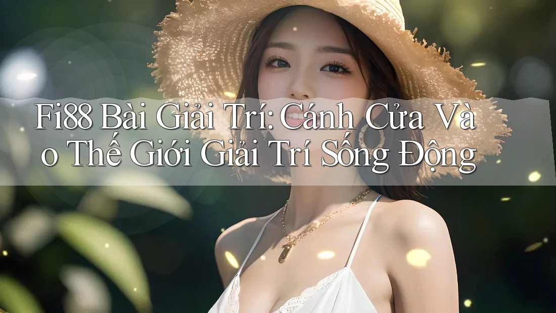 Fi88 Bài Giải Trí: Cánh Cửa Vào Thế Giới Giải Trí Sống Động Fi88 Bài Giải Trí: Cánh Cửa Vào Thế Giới Giải Trí Sống Động