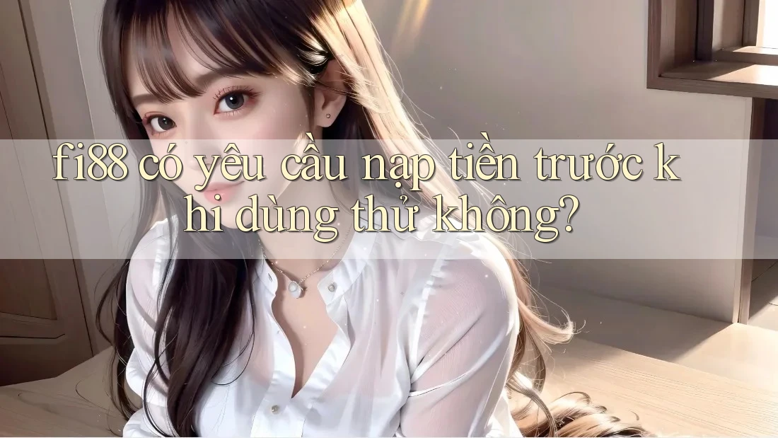 fi88 có yêu cầu nạp tiền trước khi dùng thử không? fi88 có yêu cầu nạp tiền trước khi dùng thử không?