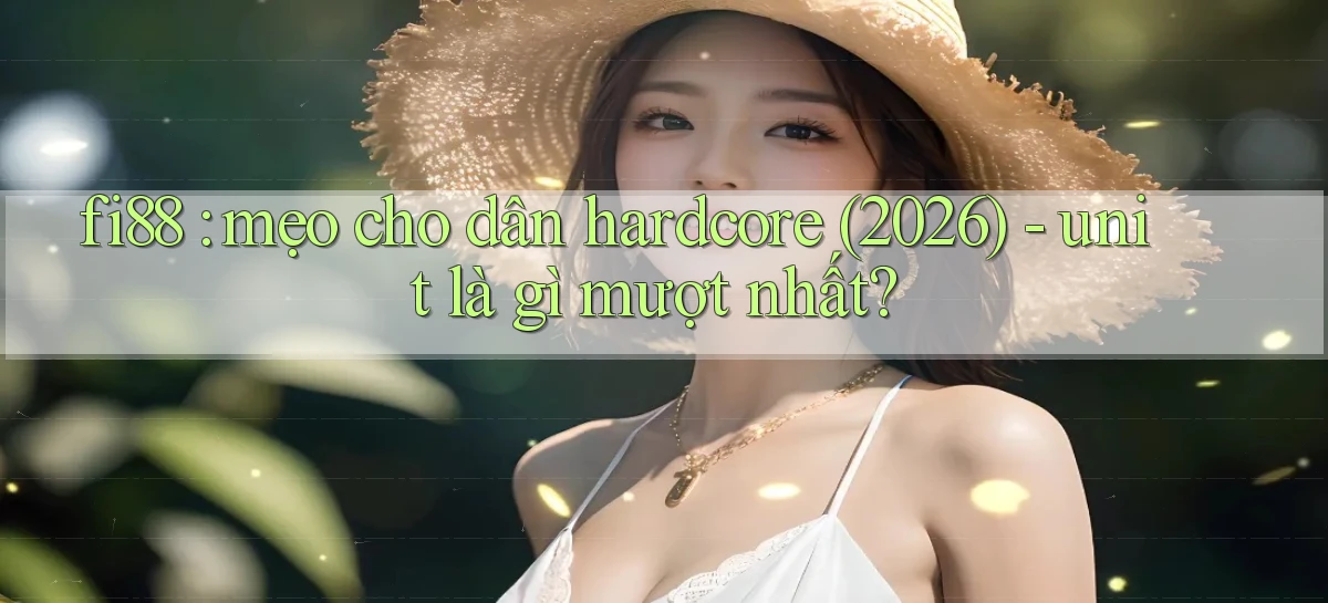 fi88 mẹo cho dân hardcore (2026)   unit là gì mượt nhất