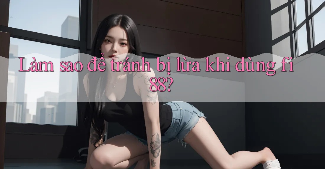 Làm sao để tránh bị lừa khi dùng fi88? Làm sao để tránh bị lừa khi dùng fi88?