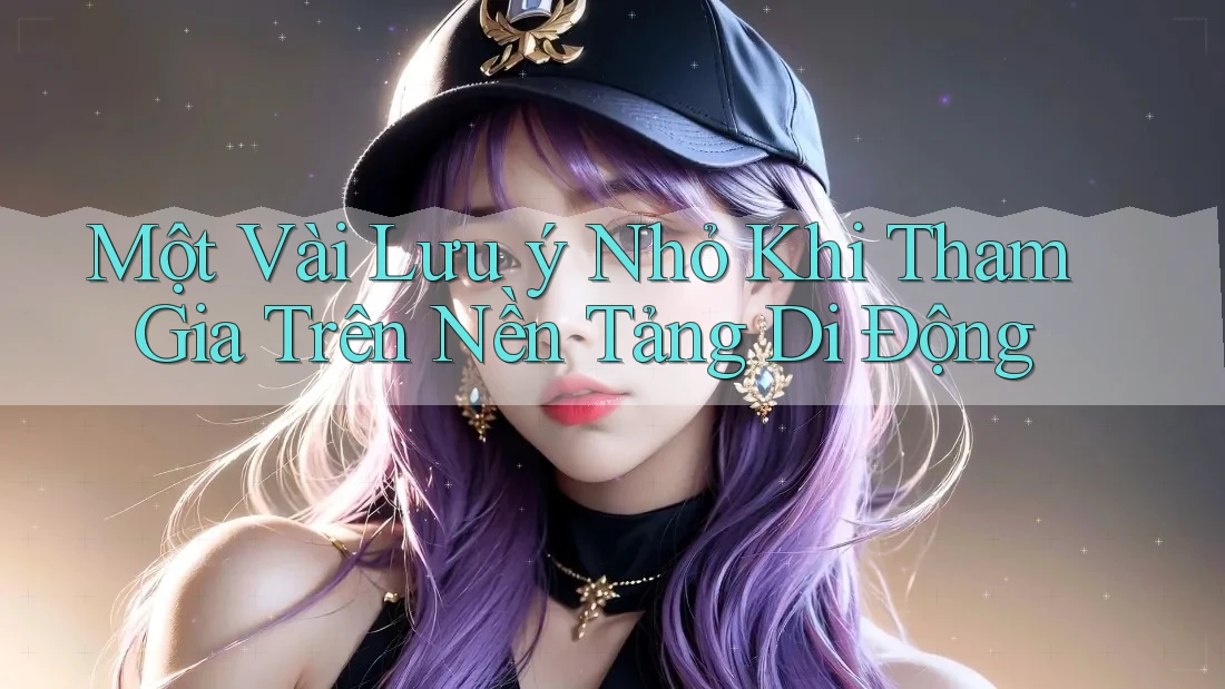 Một Vài Lưu ý Nhỏ Khi Tham Gia Trên Nền Tảng Di Động Một Vài Lưu ý Nhỏ Khi Tham Gia Trên Nền Tảng Di Động