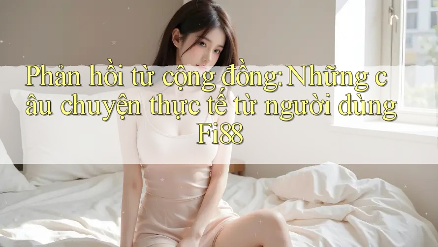 Phản hồi từ cộng đồng: Những câu chuyện thực tế từ người dùng Fi88 Phản hồi từ cộng đồng: Những câu chuyện thực tế từ người dùng Fi88