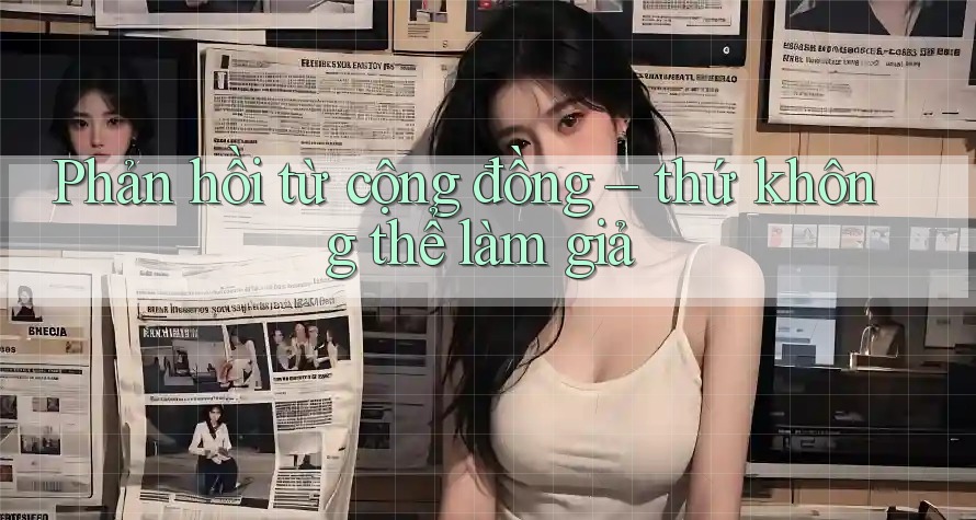 Phản hồi từ cộng đồng – thứ không thể làm giả Phản hồi từ cộng đồng – thứ không thể làm giả