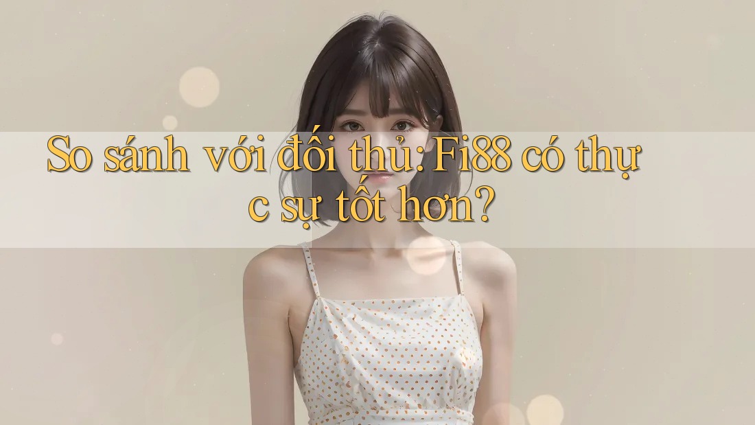 So sánh với đối thủ: Fi88 có thực sự tốt hơn? So sánh với đối thủ: Fi88 có thực sự tốt hơn?