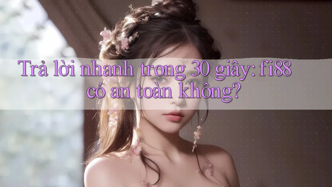Trả lời nhanh trong 30 giây: fi88 có an toàn không? Trả lời nhanh trong 30 giây: fi88 có an toàn không?