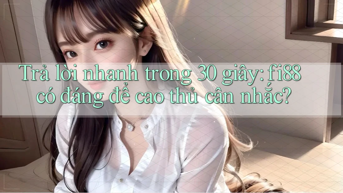 Trả lời nhanh trong 30 giây: fi88 có đáng để cao thủ cân nhắc? Trả lời nhanh trong 30 giây: fi88 có đáng để cao thủ cân nhắc?