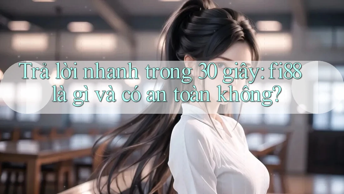 Trả lời nhanh trong 30 giây: fi88 là gì và có an toàn không?