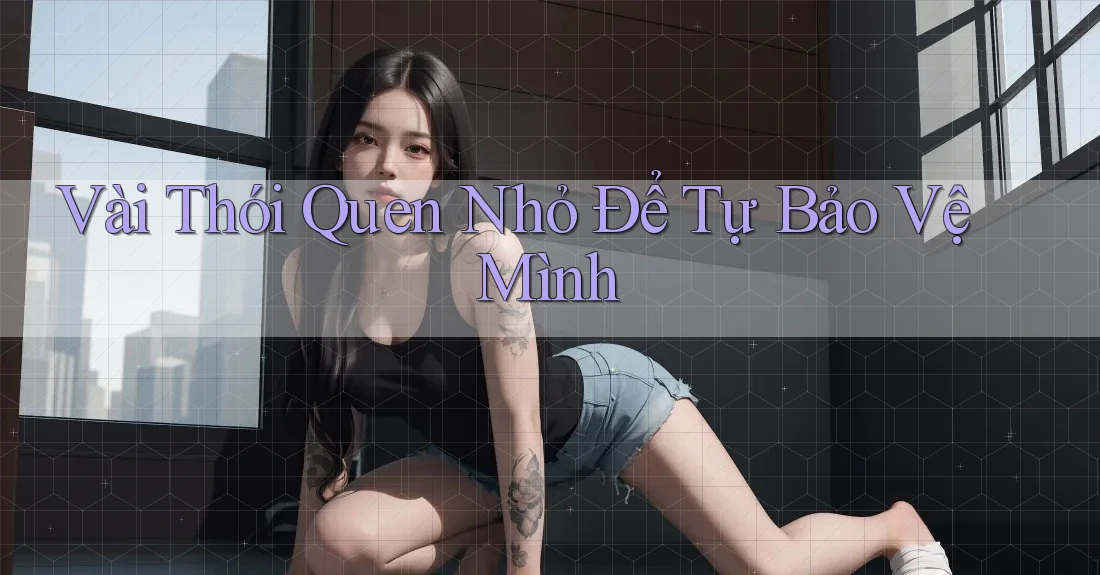 Vài Thói Quen Nhỏ Để Tự Bảo Vệ Mình Vài Thói Quen Nhỏ Để Tự Bảo Vệ Mình