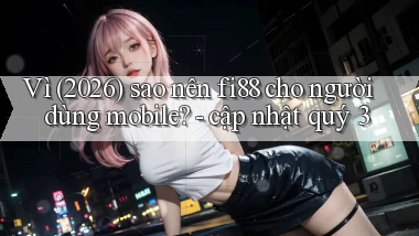 Vì (2026) sao nên fi88 cho người dùng mobile   cập nhật quý 3